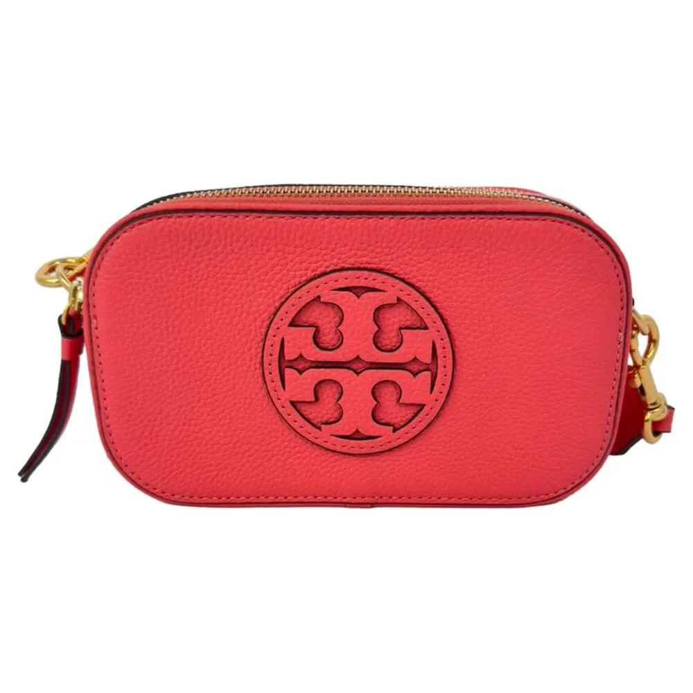 Tory Burch Mini Miller Crossbody Bag in Red Leather